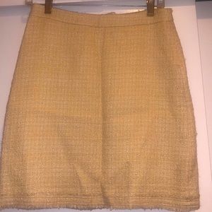 J.Crew wool skirt Cream-colored. Never worn.